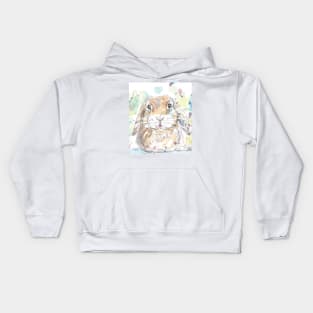 Lop Rabbit Portrait. Kids Hoodie